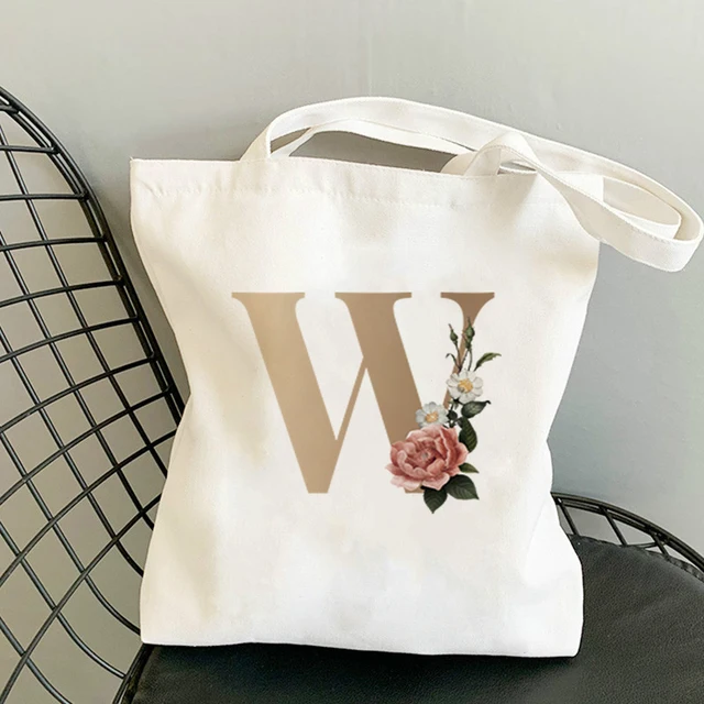 Tote Bag Anime Women Cotton on the Frame Shorts Bags Paper Shopping for Boutique Flower Letter Cart Woman Raffia Shoppers With W