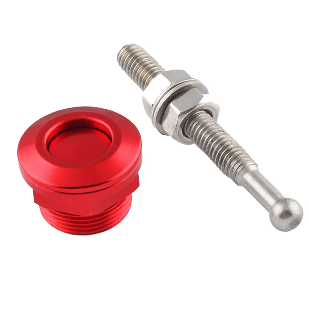 High Quality 22mm Push Button Quick Release Bonnet Hood Pins Latch Red