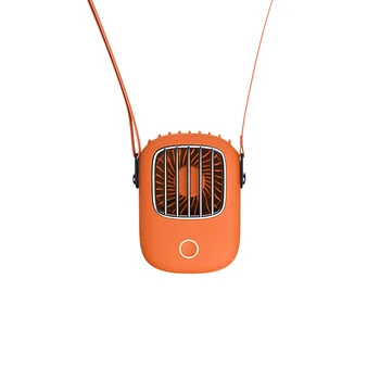 

1pc Portable Hanging Neck Fan USB Fan Rechargeable Small Portable Rope Cooler Low Noise Outdoor Sports Office Air Conditioner