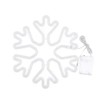 

Snowflake Shape LED Neon Lamp USB Battery Wedding Valentine Xmas Home Decor