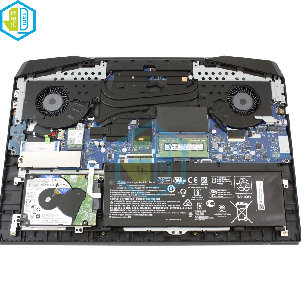 Laptop Cpu Gpu Ventiladores de Refrigeração para hp Pavilion 17 Gaming-cd Tpn-c142 L56873001 Nd85c1418k14 Nd85c15-18k15 Computador Cooler Ventilador Novo - Imagem 4