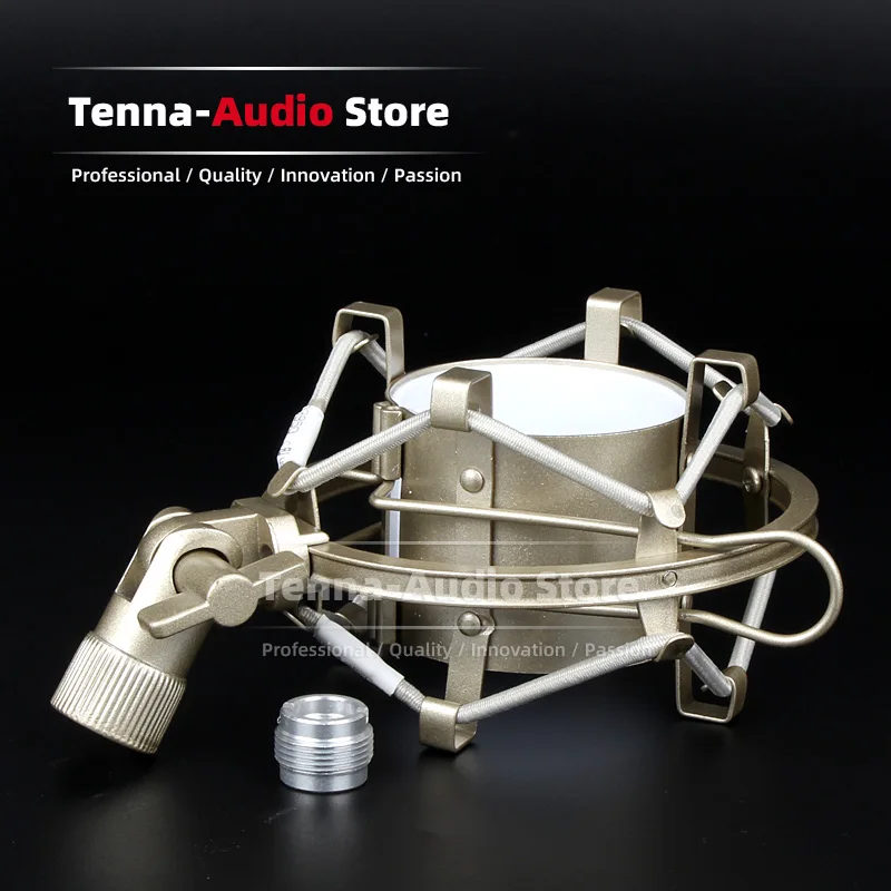 ChampagneBlackSpiderHolderShockproofMicStandForHeilSoundPR30