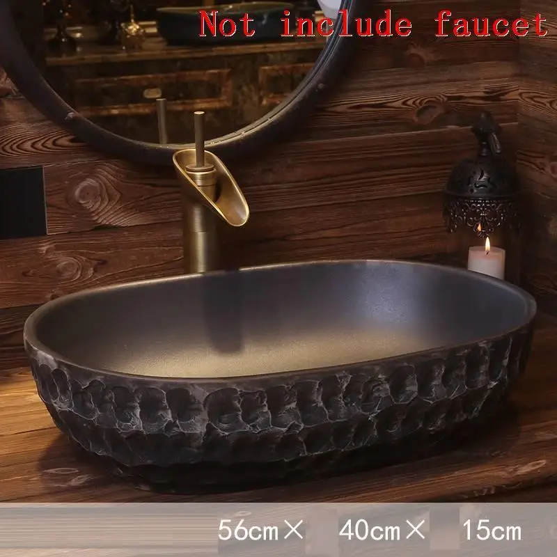 Number 10 Salle De Bain Black Wasbak Vanity Fregadero Lavandino Bagno Banyo Waschtisch Cuba Banheiro раковина для ванной Lavabo умывальник - Цвет: Number 10