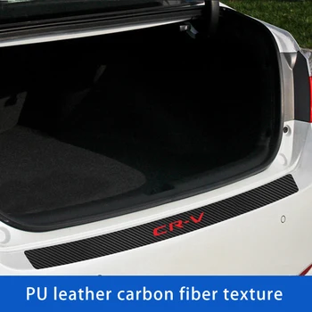 

Rear Guard Bumper Protector Trim Cover Protection FOR Honda CRV CR-V PU Leather Car Styling