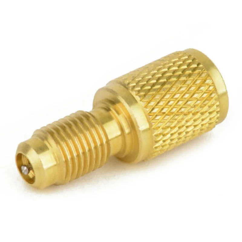 Brass Adapter Pipes Connection HVAC Gauge R12 Hoses To R134A