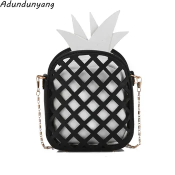

Fashion Luxury pineapple Hand Bag Ladies White Evening Clutch Bags for Women 2020 Chain Messenger Beach Bag