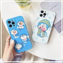Doraemon – jolie coque de téléphone à dessin animé, étui de sport pour iPhone 12mini/12promax/11pro/11/8P/X/XS/XR/se/xsmax/7/8/se/Couple
