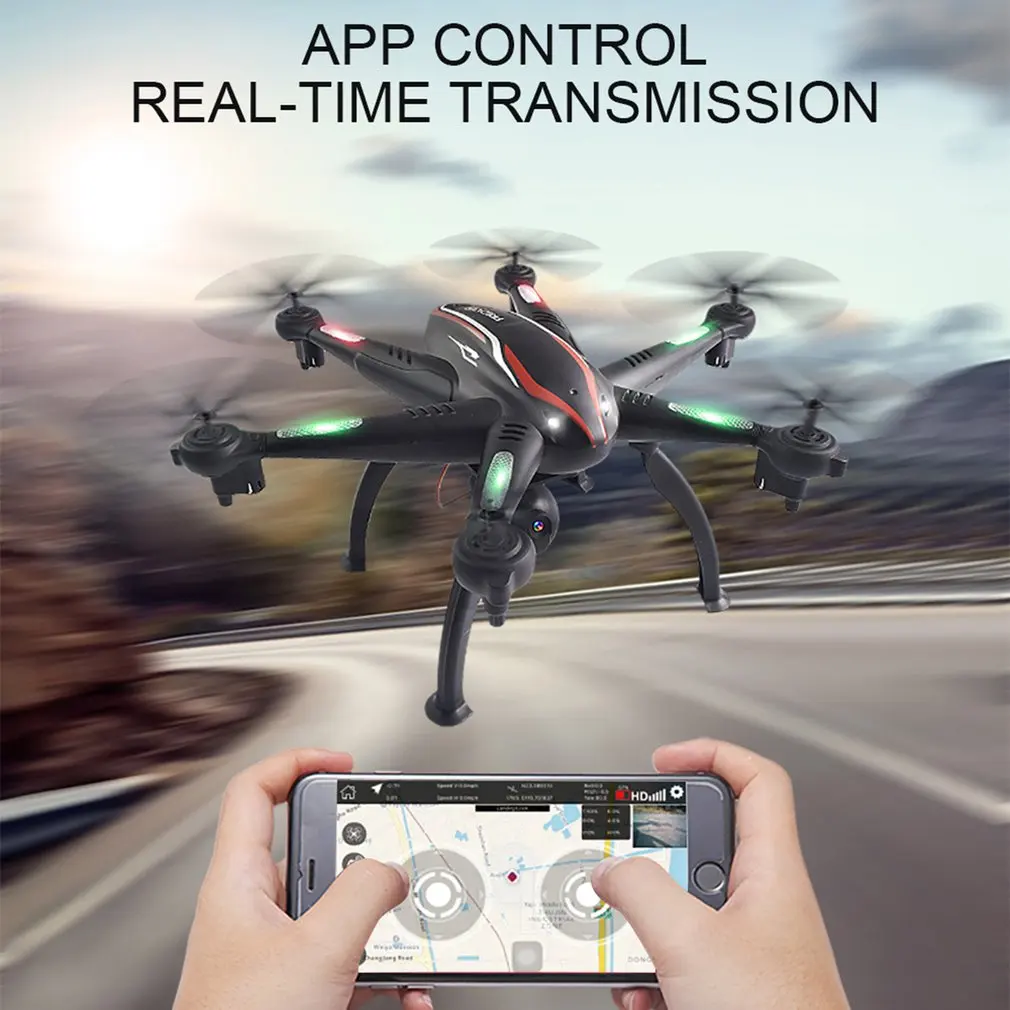 

L100 RC Drone 2.4G 720P Wide-Angle WiFi FPV Camera 6-axis GPS Dron Auto Follow RC Hexacopter RC Toys for Adults Kids