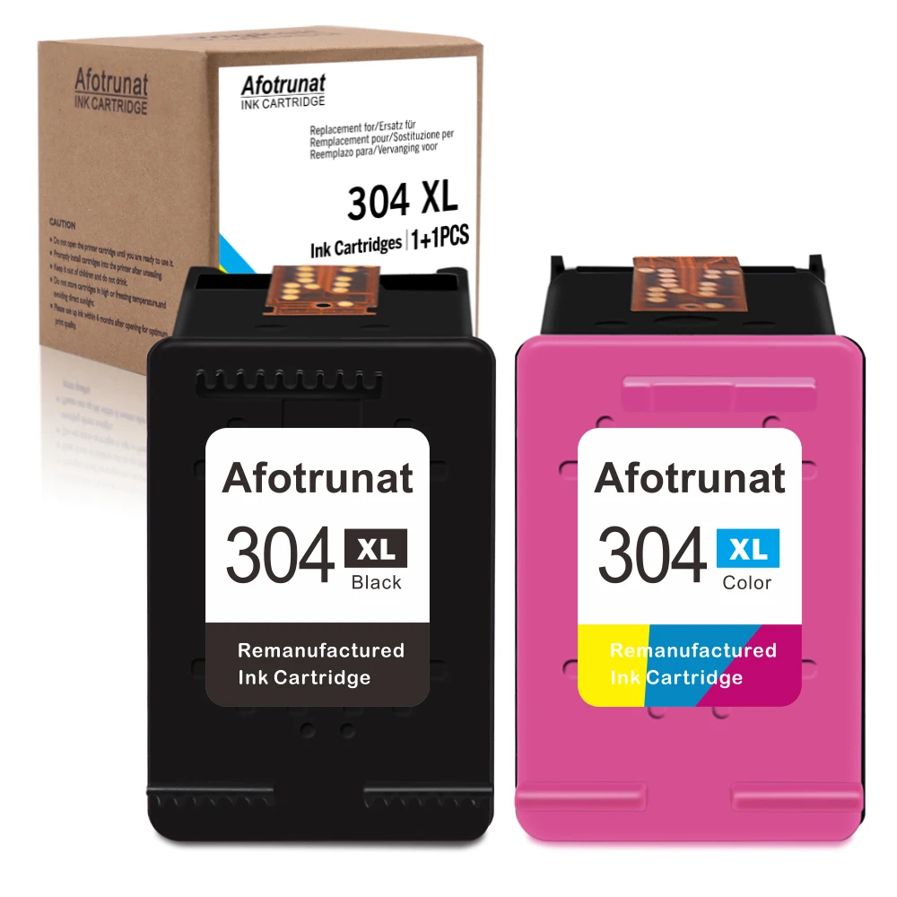 Afotrunat восстановленные для HP 304XL сменный картридж принтера 304 с чернилами Deskjet 2620 2622