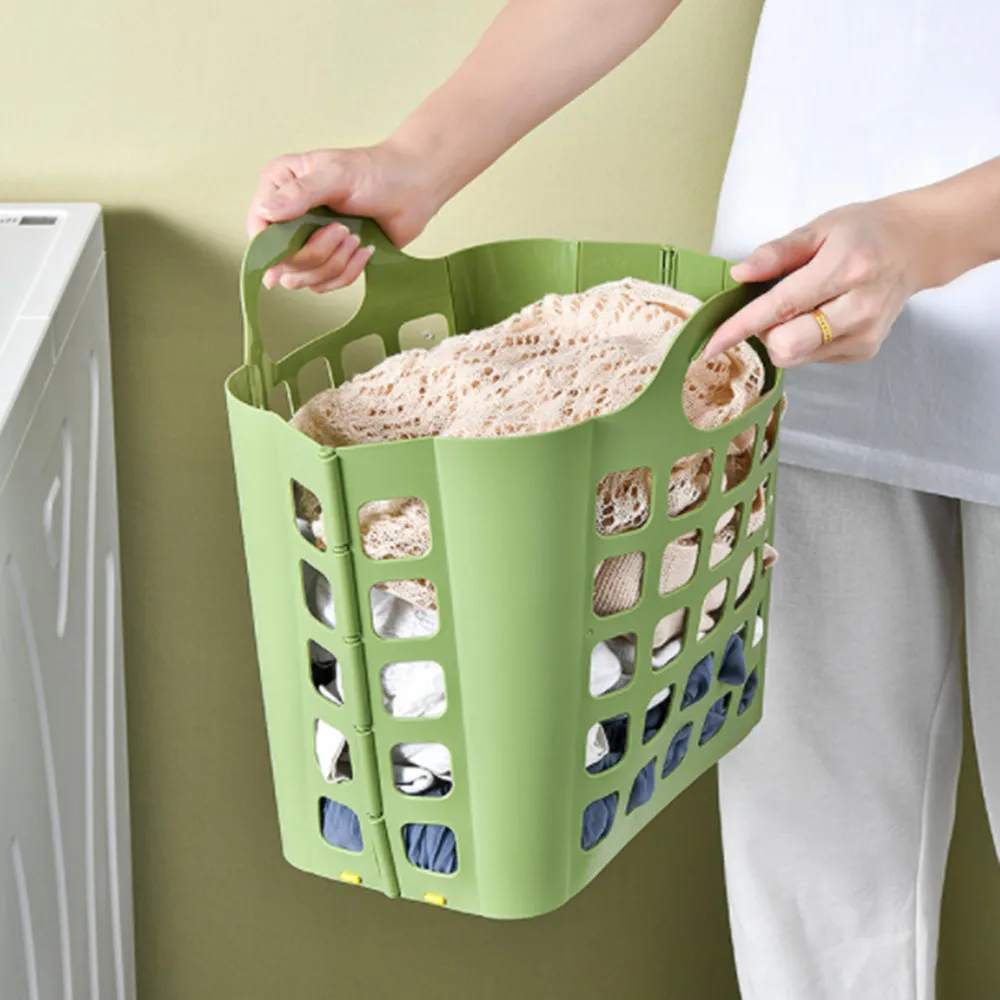

Folding dirty clothes hamper home PP storage basket bathroom laundry basket dirty clothes toys organizers