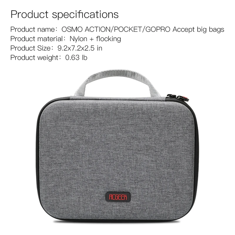 Buy for DJI Mavic Mini Bag Carrying Case Portable Storage for Drone Remote Control Accessories Handheld Hard Bag Case