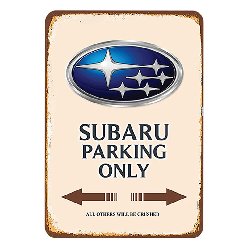 Знак Парковки винтажные металлические жестяные пластины рисунок на железной поверхности в стиле ретро украшение стены для гаража - Цвет: 10