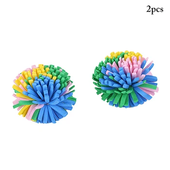

Pet Supplies Colorful EVA Cat Ball Toy Creative Flower Ball Cat Chew Toy Without Feathers Cat Training Toy