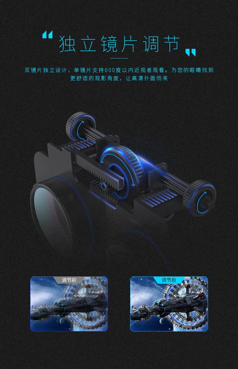 Virtual Reality 3D Glasses Headphone Version VR smart glasses android virtual reality goggle vr glasses augmented reality