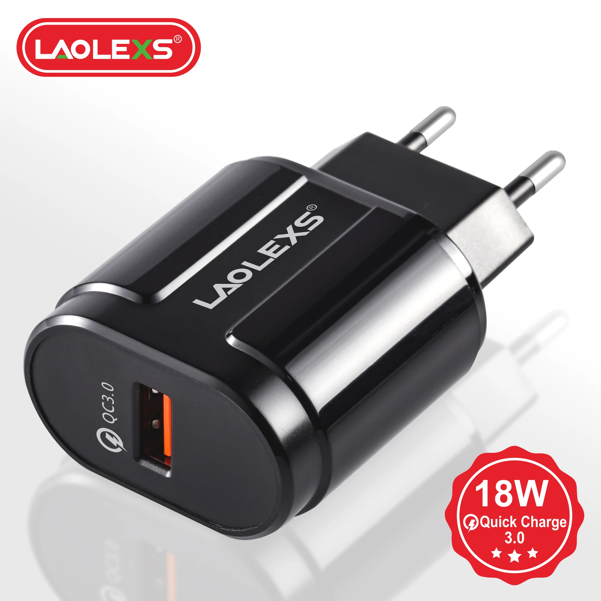 LAOLEXS Quick Charge 3.0 18W QC 4.0 Быстрое зарядное устройство USB портативное Зарядное для