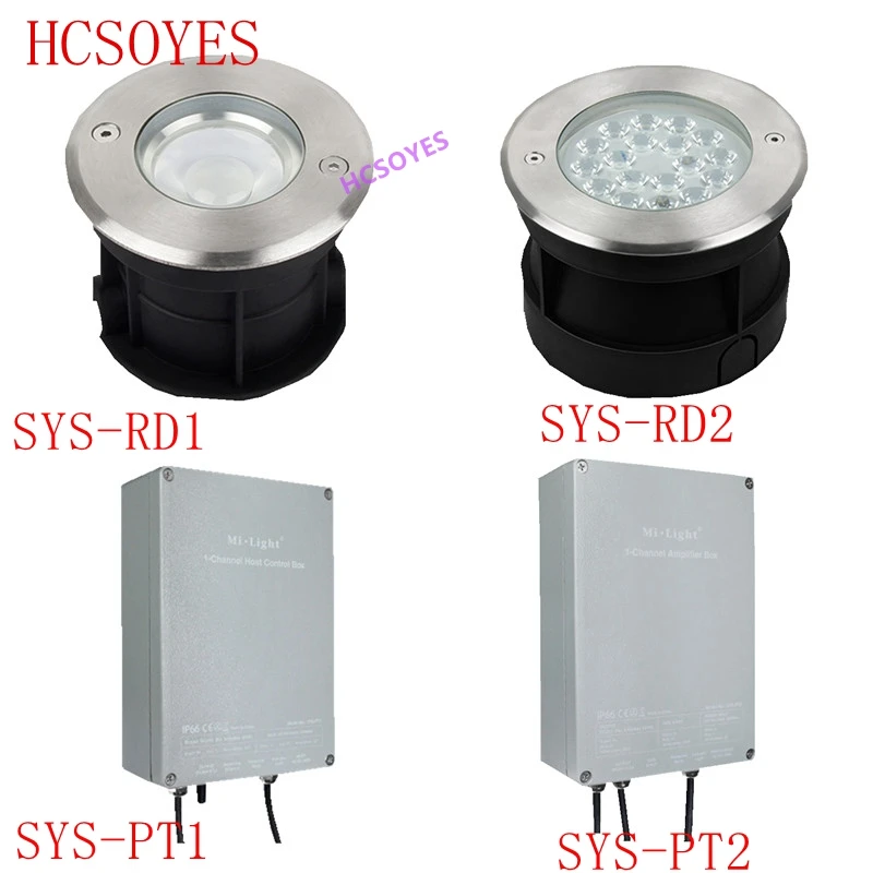 MIBOXER SYS-RD1 5W/SYS-RD2 9 Вт RGB + CCT светодиодный подземный светильник Водонепроницаемый