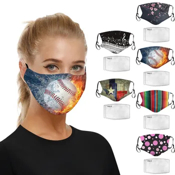 

Mascarilla Men And Women Mouth Masks For Face Mask Washable Earloop Mask 2pc Pm2.5 Activated Carbon Filters Mouth Caps Washable