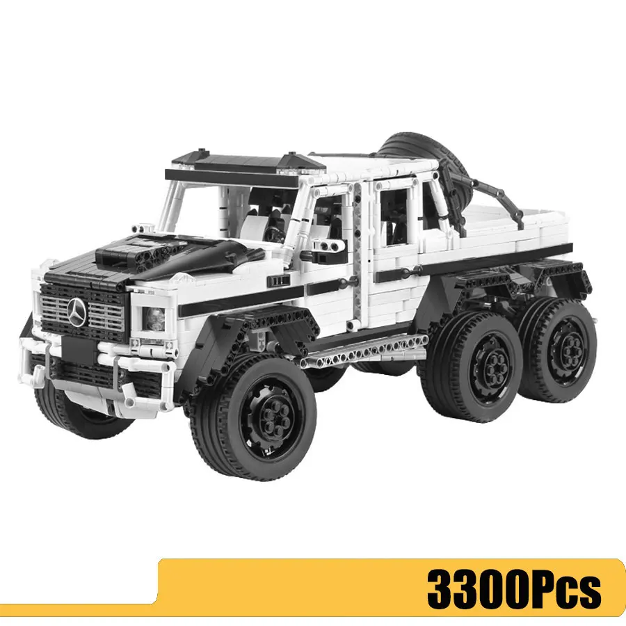 

Scale 1:8 Technic MOC Series AMG G63 6X6 SUV Car Model Off-road Vehicle Building Blocks Children Toys Gift Compatible Legoings