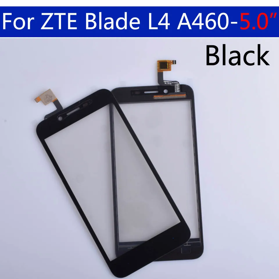 Для zte Blade L4 A460 сенсорный экран панель дигитайзер сенсор Переднее стекло Внешний сенсорный экран Замена 5,0 дюймов