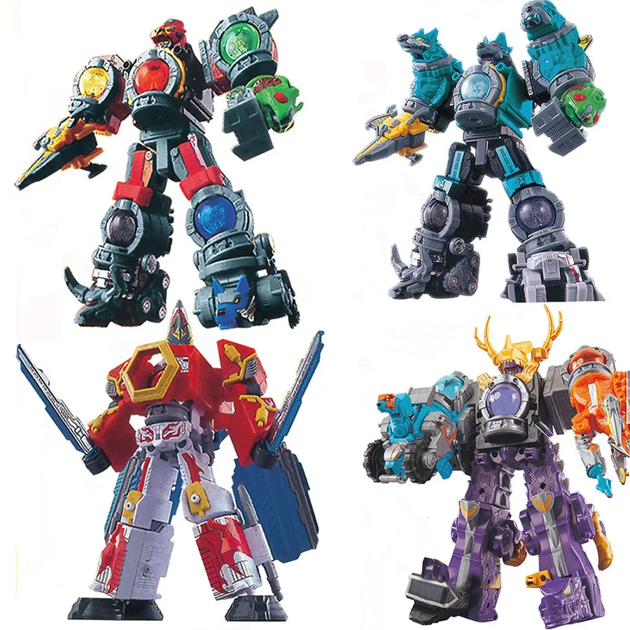 Megazords UCHU SENTAI KYURANGER Transformation Robot Dinosaur Rangers Toys Action Figures For Children Christmas Gifts