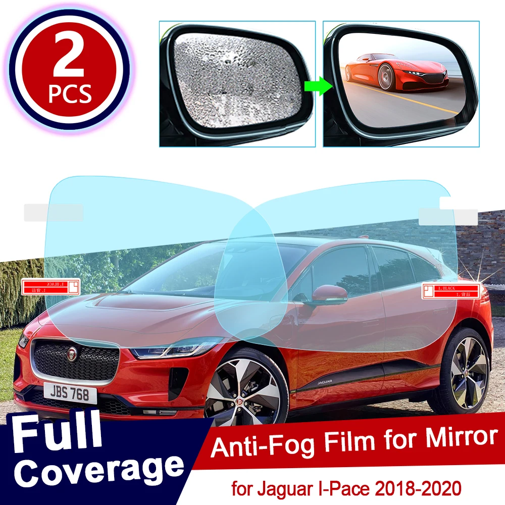

2PCS for Jaguar I-Pace 2018 2019 2020 IPACE I PACE Car Rearview Mirror Protective Film Waterproof Rainproof Anti Fog Car Sticker