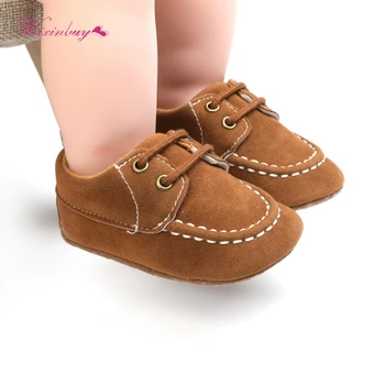 

Newborn Baby Boy Girl Classic Canvas Shoes For Boy Autumn Prewalker First Walkers Soft Bottom Crib Shoes