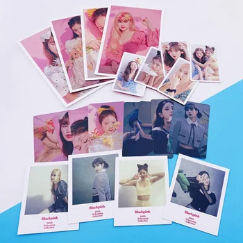 

4Pcs/Set KPOP BLACKPINK Album Self Made Paper Lomo Card Photo Card Poster Photocard Fans Gift Collection Stationery Set