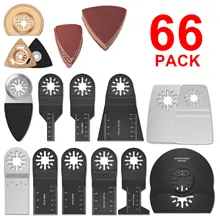 

66pc Oscillating Multi Tool Saw Blade for Multi Tool Cut Wood Plastic Polish Ceramic Tile Remove Dirty Electric Tool Accessories