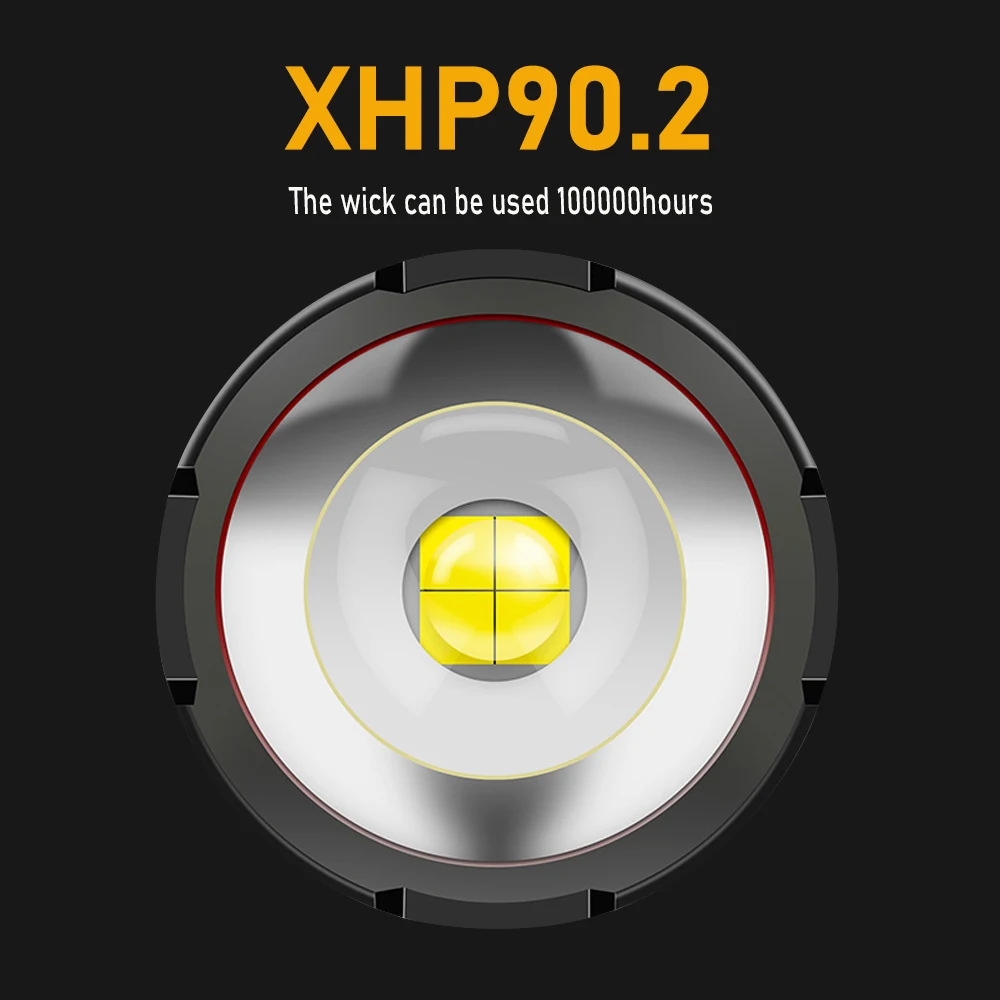 Самый мощный светодиодный фонарик 300000 люмен XHP90.2 18650 или 26650 USB фонарь XHP50 XHP70