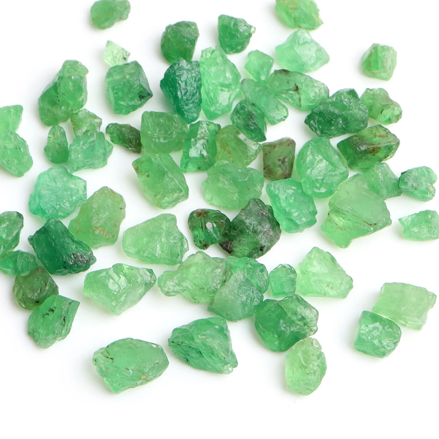 10Ct/упаковка редкие натуральные Tsavorite зеленые Самоцветы грубые ювелирные изделия