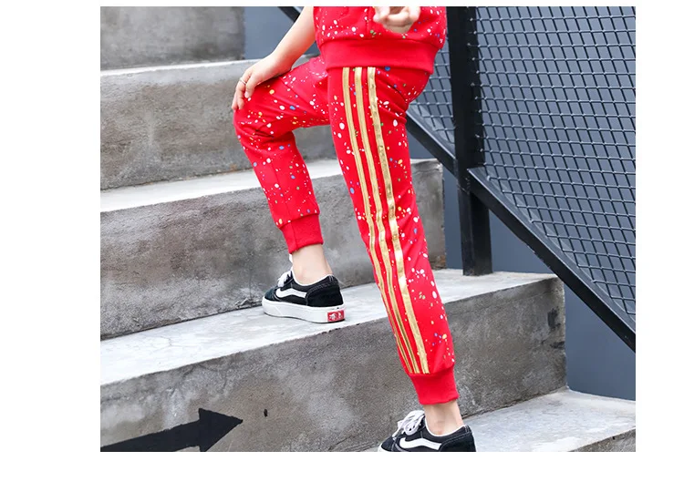 Girls Pure Cotton Set Big Boy New Style Sportswear Spring And Autumn Kids' Overcoat Fashion Casual Two-Piece Set