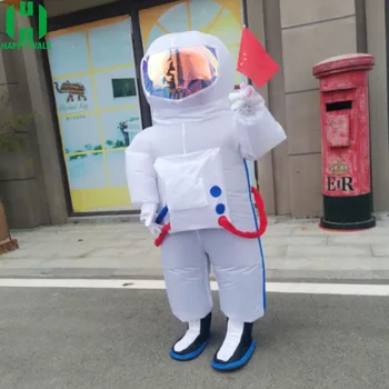 

NEW Inflatable White Spaceman Costumes Halloween Christmas Cosplay Costume Astronaut Party Dress for Adult Kid Grow Up Suit