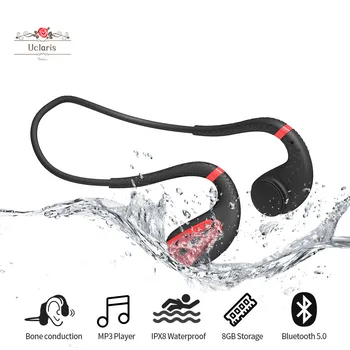 

Bone Conduction Bluetooth Earphone 8GB MP3 Music Player Underwater HD Sound Sports Headset Headphone For Swimming Diving