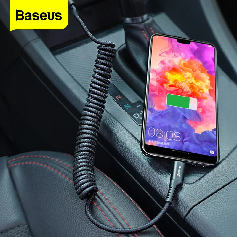Baseus USB Type C кабель для Huawei P20 P30 Mate 10 9 Nova 3 Xiaomi mi 8 быстрое автомобильное зарядное