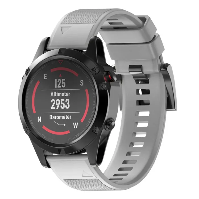 И быстрый общий съемный ремешок силиконовый ремешок для Garmin Fenix 5 Forerunner 935 Approach S60 PUO88