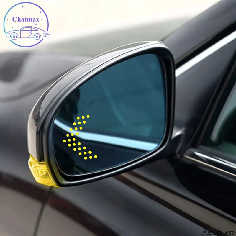 

For Toyota Reiz Wish 05-07 08-09 20-23 Demist Car Rearview Mirror Glare Proof Blue Glasses Led Lamp Heated Turn Signal