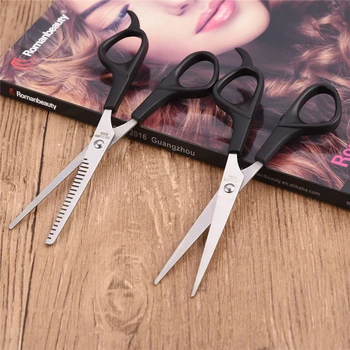 

2PCSHair Scissors Cutting Shears Salon Professional Barber Hair Cutting Thinning Hairdressing Set Styling Tool Hairdressing Comb