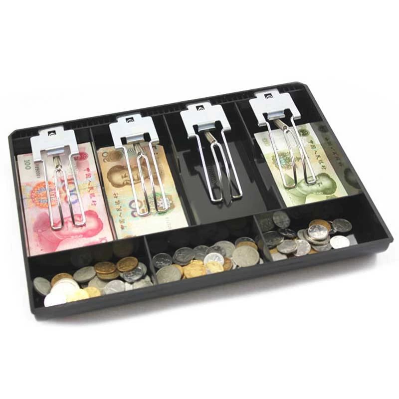 BESTHard Case Clip Cash Register Box New Classify Store Cashier Coin Drawer Box Cash Drawer Tray Money Counter Case