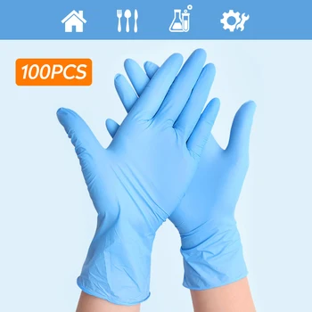 

Gloves-disposable Gloves 100pcs Cocina Guantes Latex Kitchen Latex Gloves Nitril Gloves Rękawiczki Nitrylowe Latex Handschoenen