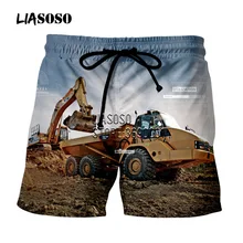 Новинка, мужские шорты с 3D принтом, летние пляжные повседневные шорты, пляжные шорты, шорты в стиле хип-хоп