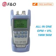 Все-в-одном FTTH волоконно-оптический измеритель мощности с 10 мВт тестер волоконно-оптического кабеля Визуальный дефектоскоп