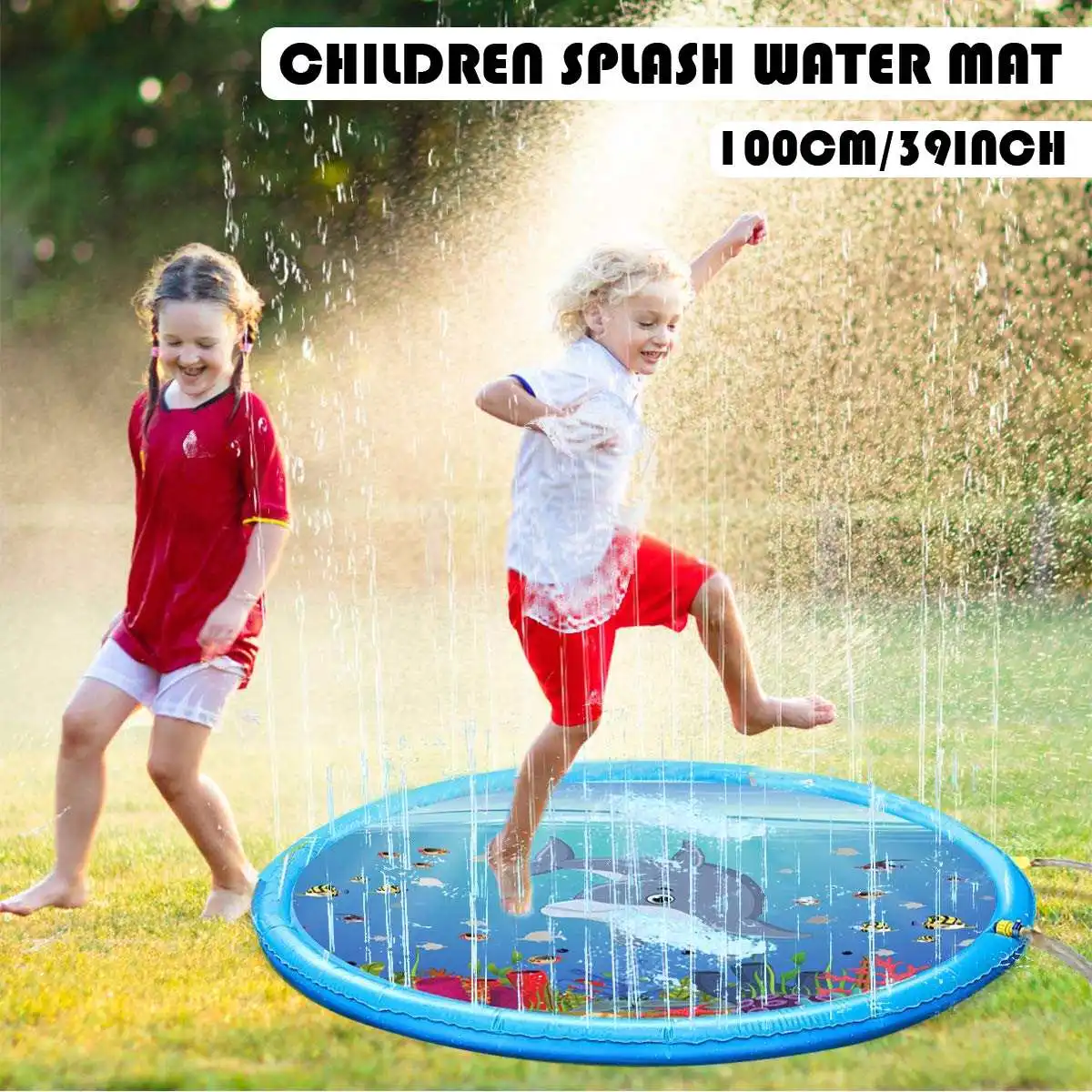 Summer Children's Baby Play Water Mat Games Beach Pad Lawn Inflatable Spray Water Cushion Toys Outdoor Tub