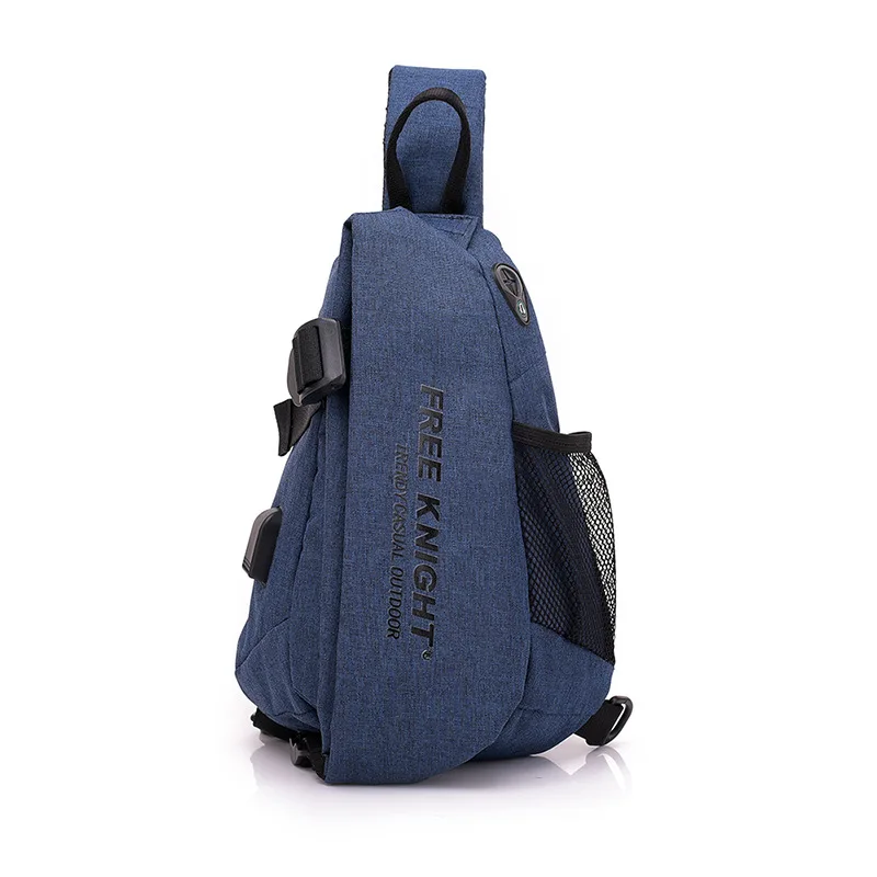 Merk Borst Bag Gym Fitness Sport Rugzakken Rugzak Camping Wandelen Tassen mannen Schooltas Schouder Sling Waterroof Chest Bag - Цвет: Синий