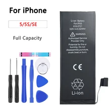 Высококачественный аккумулятор для iPhone 5 5S 5C SE 5SE Замена Zero 0 без цикла Инструменты для ремонта набор батареек