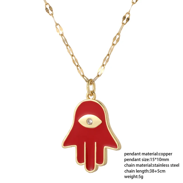 Boho Evil Bllue Eye Necklace for Women Men Snake All-seeing Eye Collar Necklace Gold Pendant Long Chains Couple Necklace Punk NK004G7