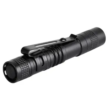 

HobbyLane CREE XPE Clip Mini LED Flashlight Torch Waterproof Handheld Penlight Lamp Powered by AAA batteries(Not Included)