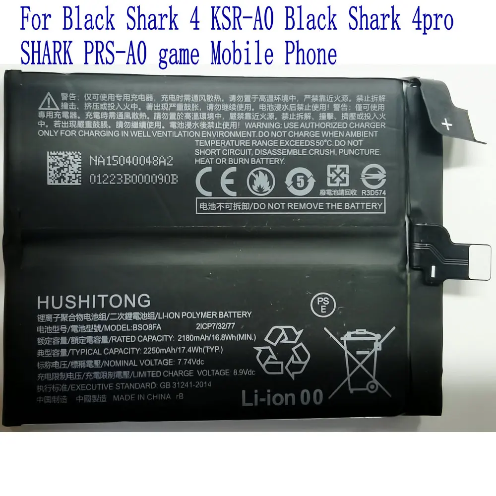 3.85V Nuova Batteria Bs08Fa Per Xiaomi Black Shark 4 Ksr-A0 4Pro Prs-A0 Gioco Cellulare