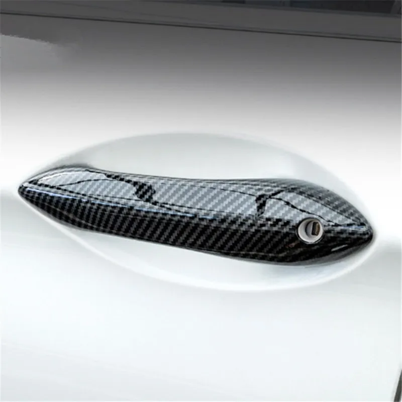 Abs 탄소 섬유 문짝 핸들 커버 트림, LHD, BMW 5 시리즈 F10 2011 2012 2013 2014 2015 2016 520 523 525li