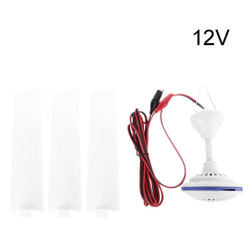 12V 24V Ceiling Fan Camping Tent Silent Hanging Cooling Fan for Outdoor Home Bed