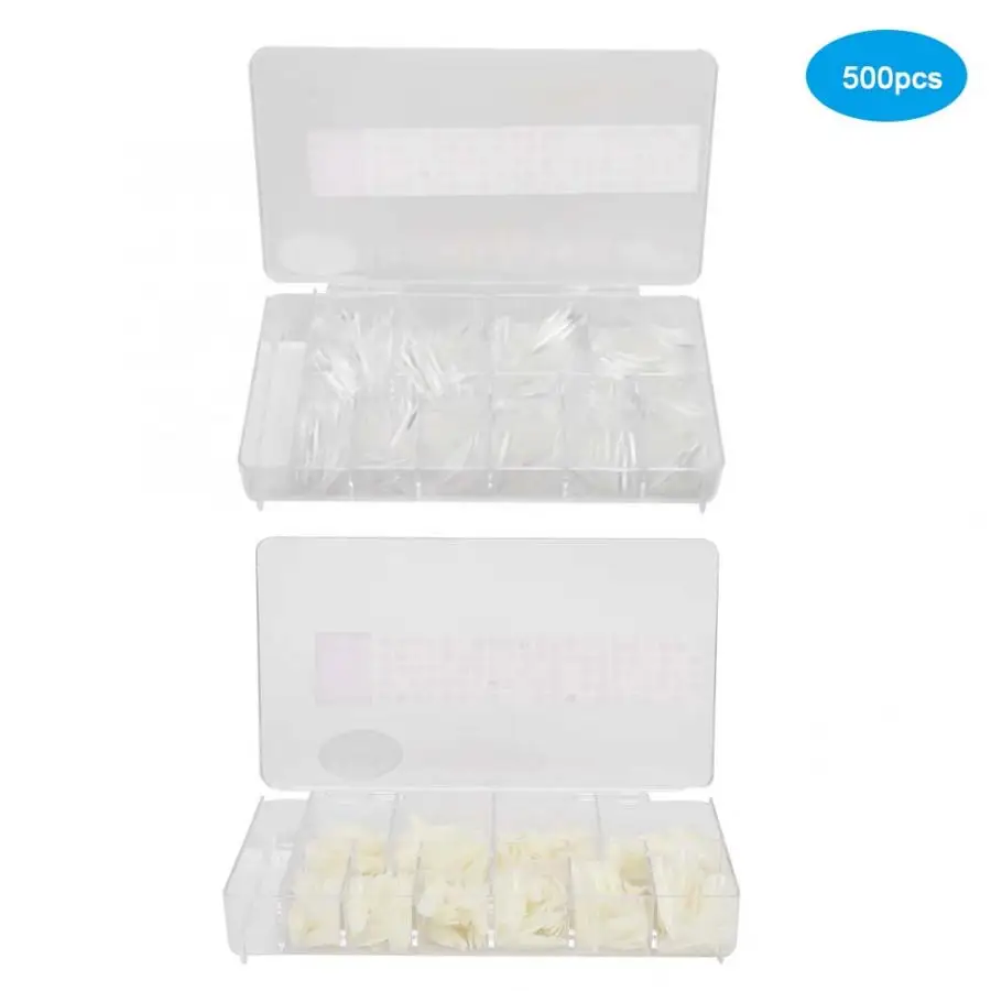 Fake Nails 500pcs Professional Wearable Nail Art Tip False Fake Nail Patch DIY Manicure Tool Fake Nails Nail Accessory